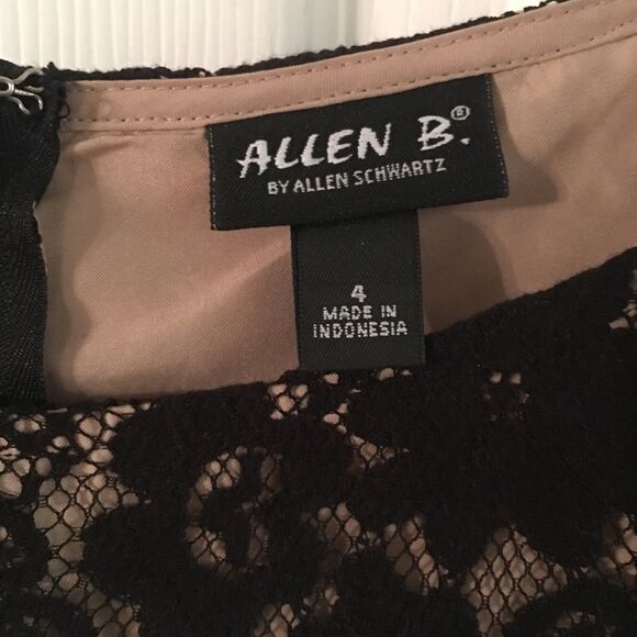 Black Lace Short Sleeve Holiday Dress Size 4‎ New - Picture 4 of 4